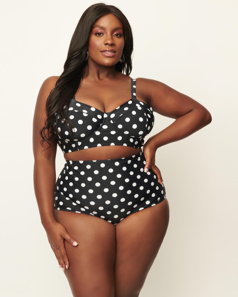 Polka dot best sale swim bottoms
